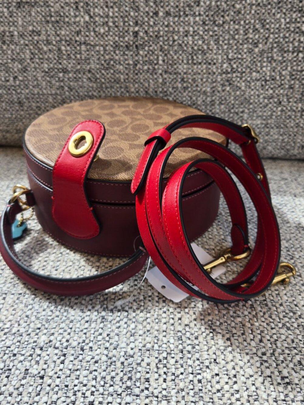 Coach Lunar New Year Circle Bag in Signature Canvas - Picture 3 of 16